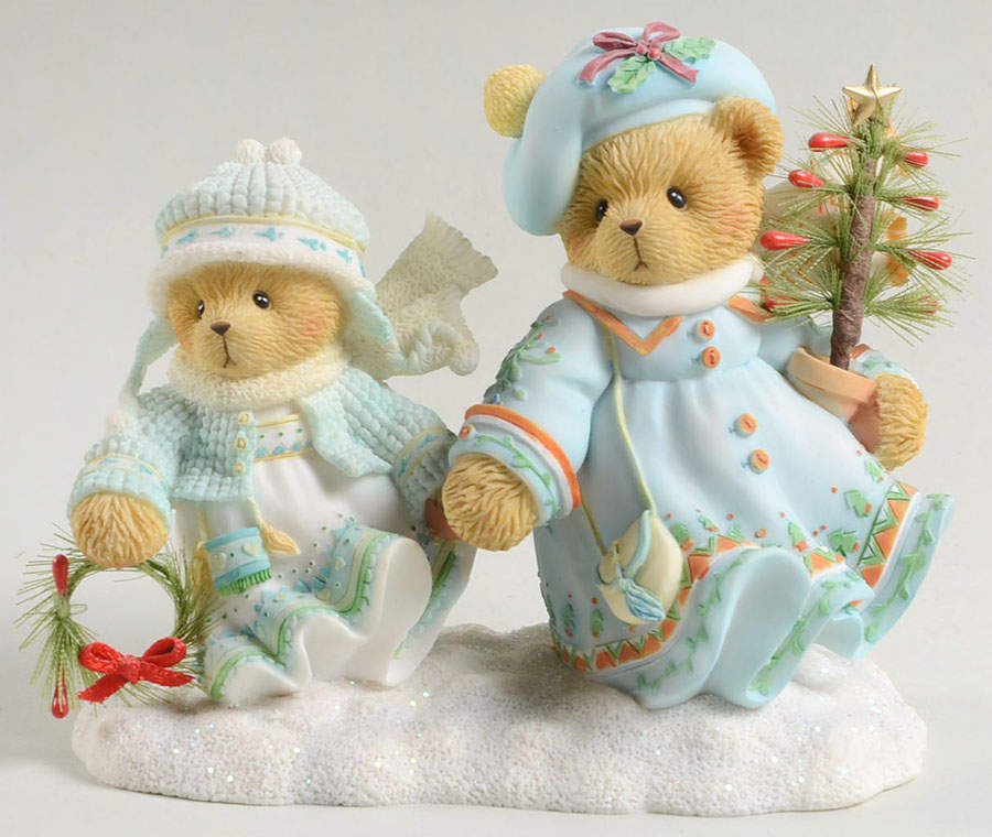 Laplander Series-Cherised Teddies Selma & Ariana-Winter Wonders,Faithful F - Boxed by Enesco-1