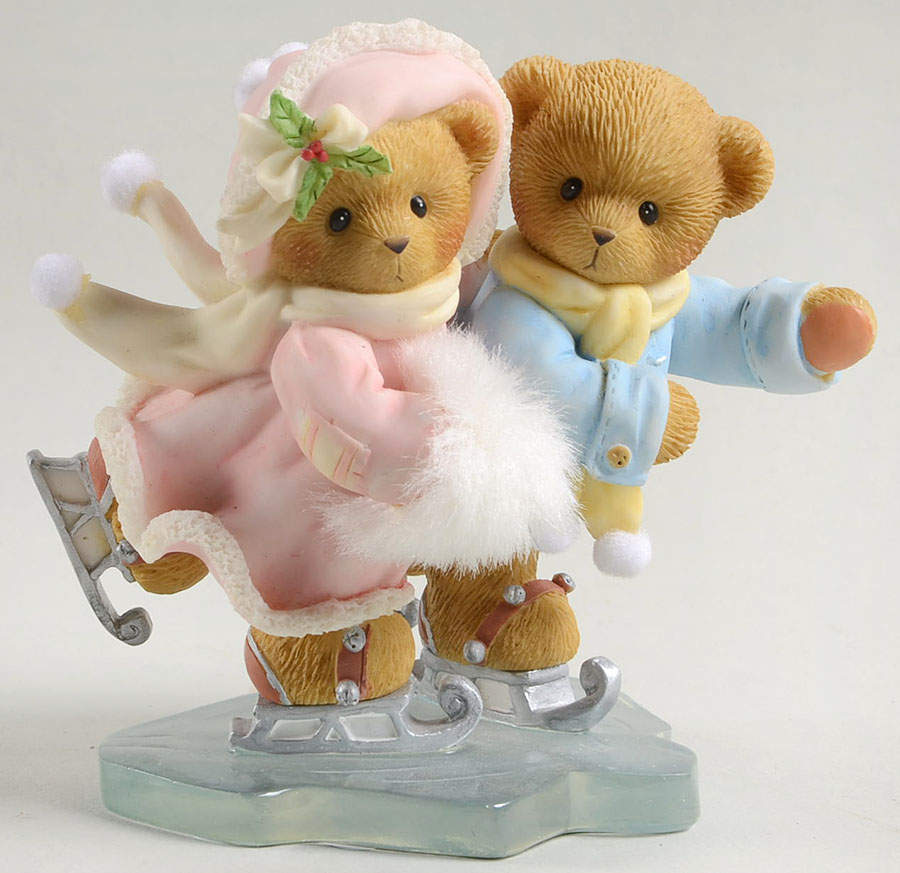 Cherished Teddies Monika & Joerg, Gliding Through The Holi - Nb825, No Box by Enesco-1