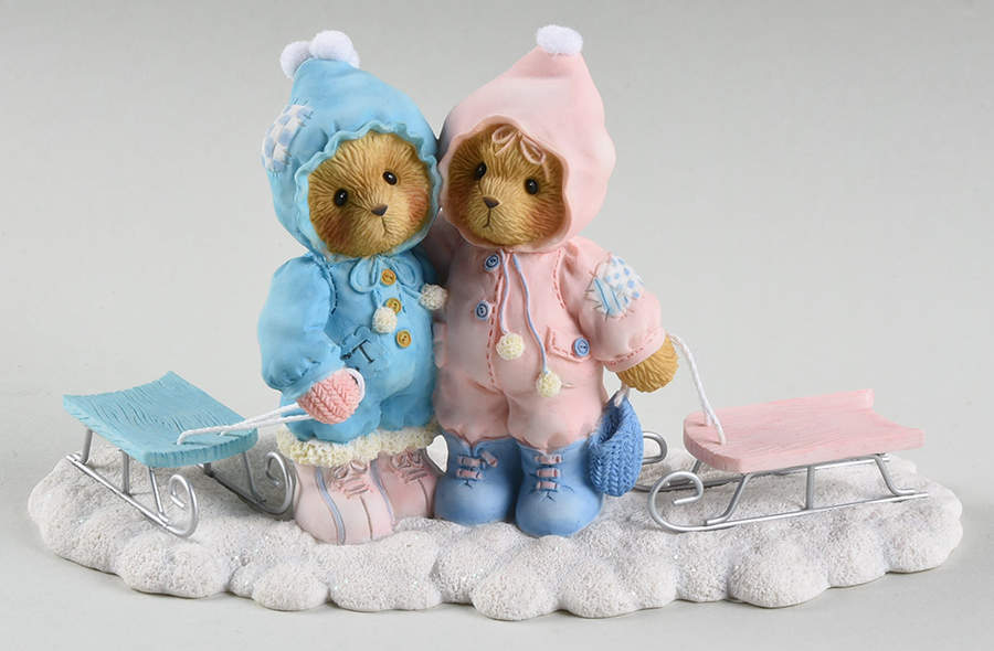 Cherished Teddies Mariah & Celene, Our Friendship Is Snow - No Box Nb881 by Enesco-1