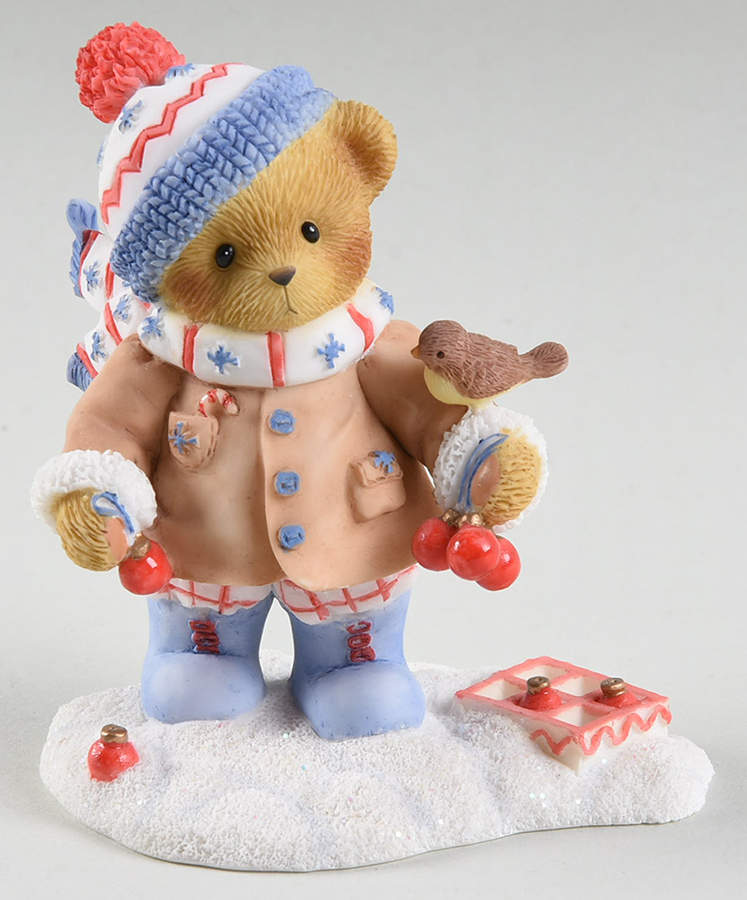 Cherished Teddies Colton, Share Winter Wishes With All - With Box Bx877 by Enesco-1