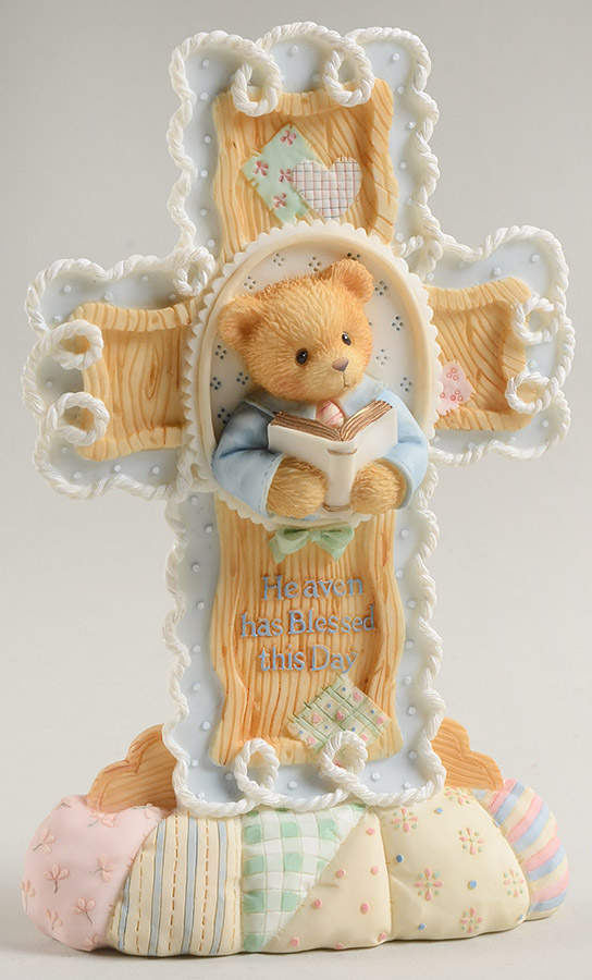 Cherished Teddies Boy Inspirationalplaque - With Box Bx923 by Enesco-1