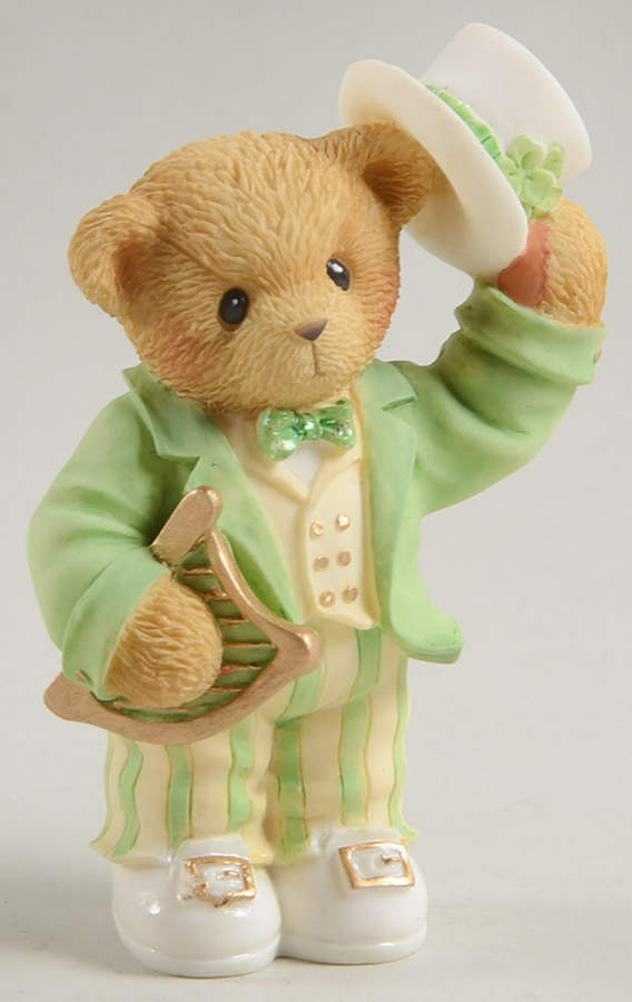 Cherished Teddies Quinn-May The Luck O'The Irish Be Smilin - Nb928, No Box by Enesco-1