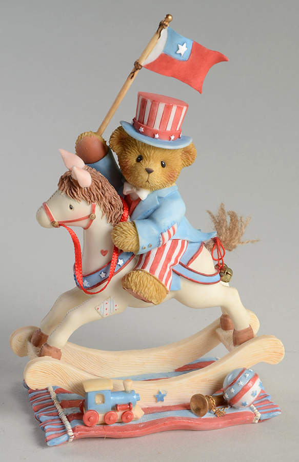Cherished Teddies Samuel-Hooray For The U.S.A. - Boxed by Enesco-1