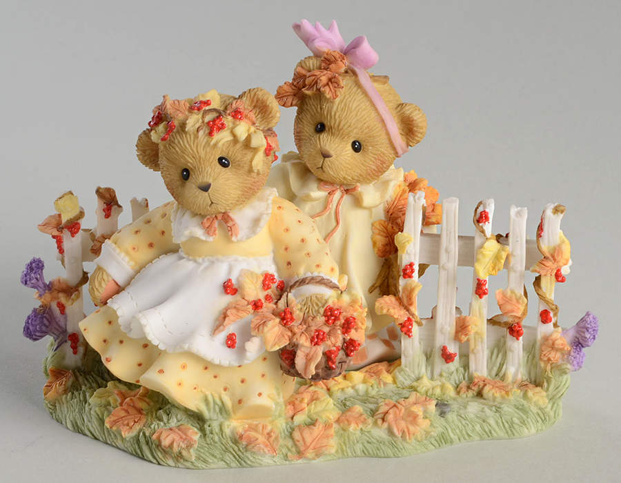Cherished Teddies Bonnie & Kay-At Autumns Gate Friendship - Boxed by Enesco-1