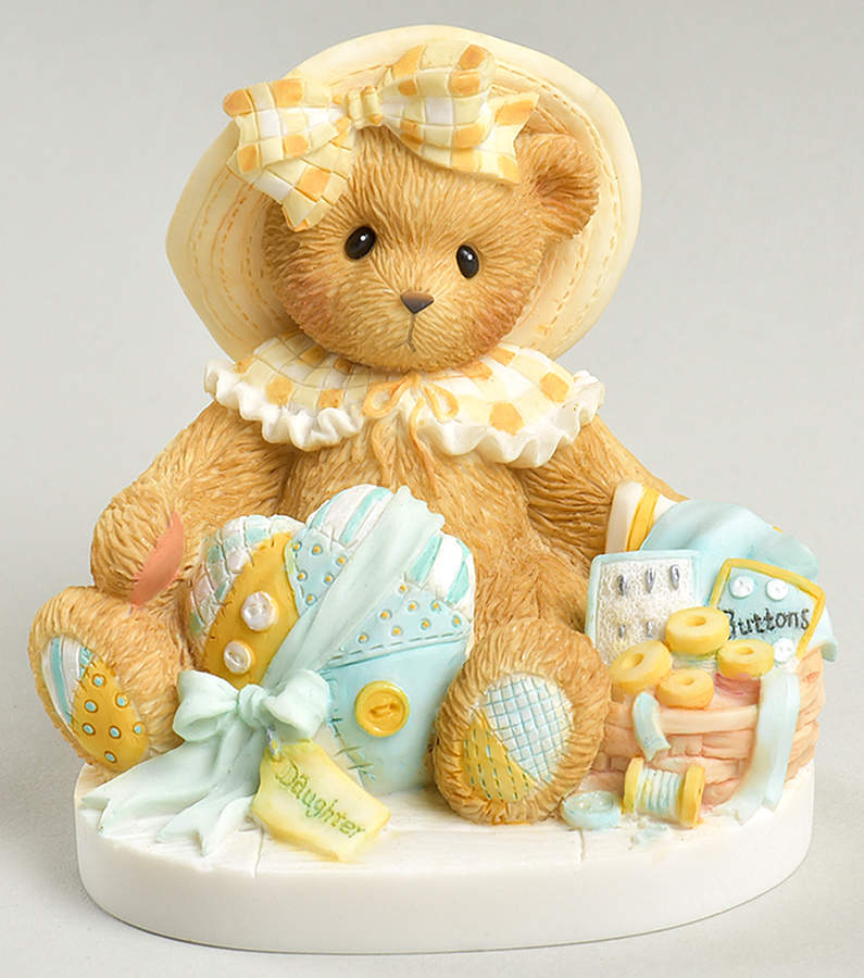 Cherished Teddies Love You Sew Much, Daughter - Nb983, No Box by Enesco-1