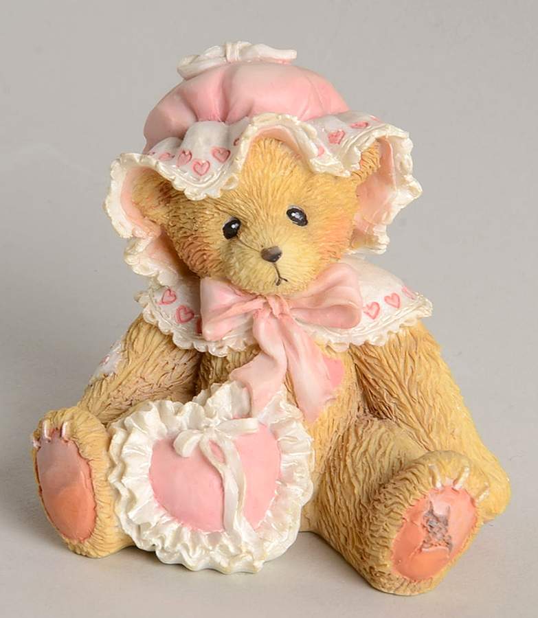 Cherished Teddies Nancy-Your Friendship Makes My Heartsing - With Box by Enesco-1