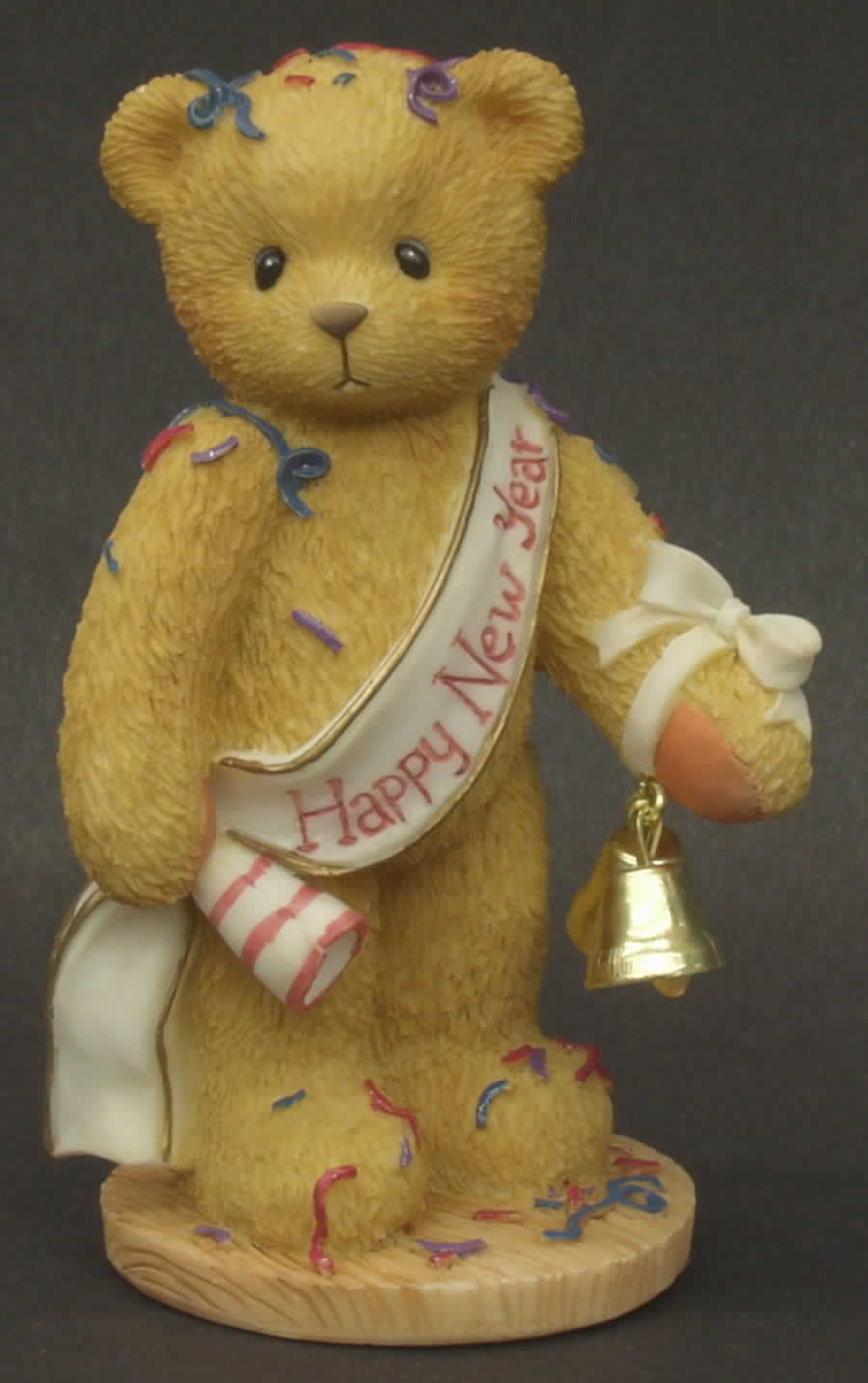 Cherished Teddies Newton-Ringing In The New Year With Chee - Boxed by Enesco-1