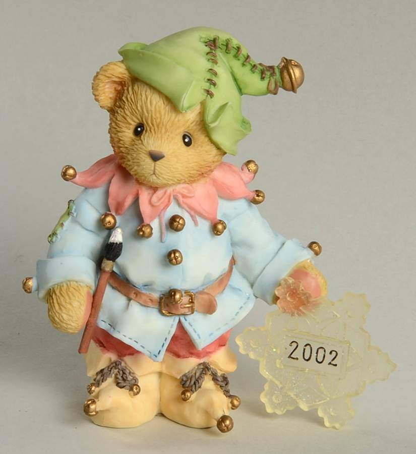 Cherished Teddies Annual Figurine Ian-Like A Snowflake You're One Of A Kin - No Box Nb2002 by Enesco-1