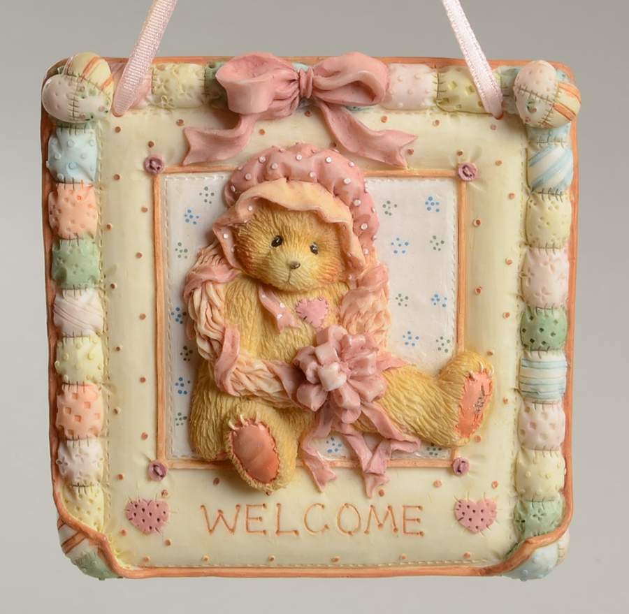 Cherished Teddies Quilts Of Friendship-Welcome - With Box by Enesco-1