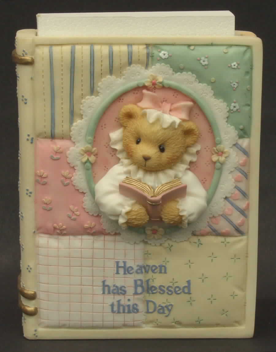 Cherished Teddies Girl Bible Holder - With Box by Enesco-1