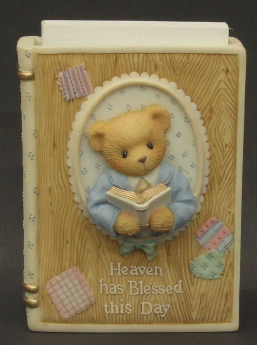 Cherished Teddies Boy Bible Holder - Boxed by Enesco-1