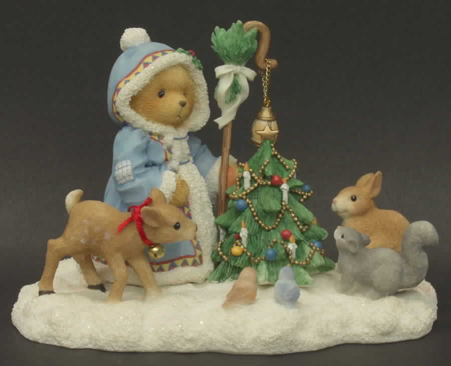 Laplander Series-Cherised Teddies Olga-Feel The Peace,Hold The Joy Share T - With Box by Enesco-1