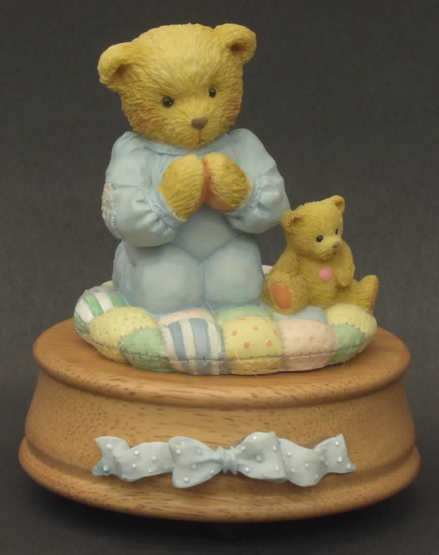 Cherished Teddies Boy Praying-Musical - No Box by Enesco-1