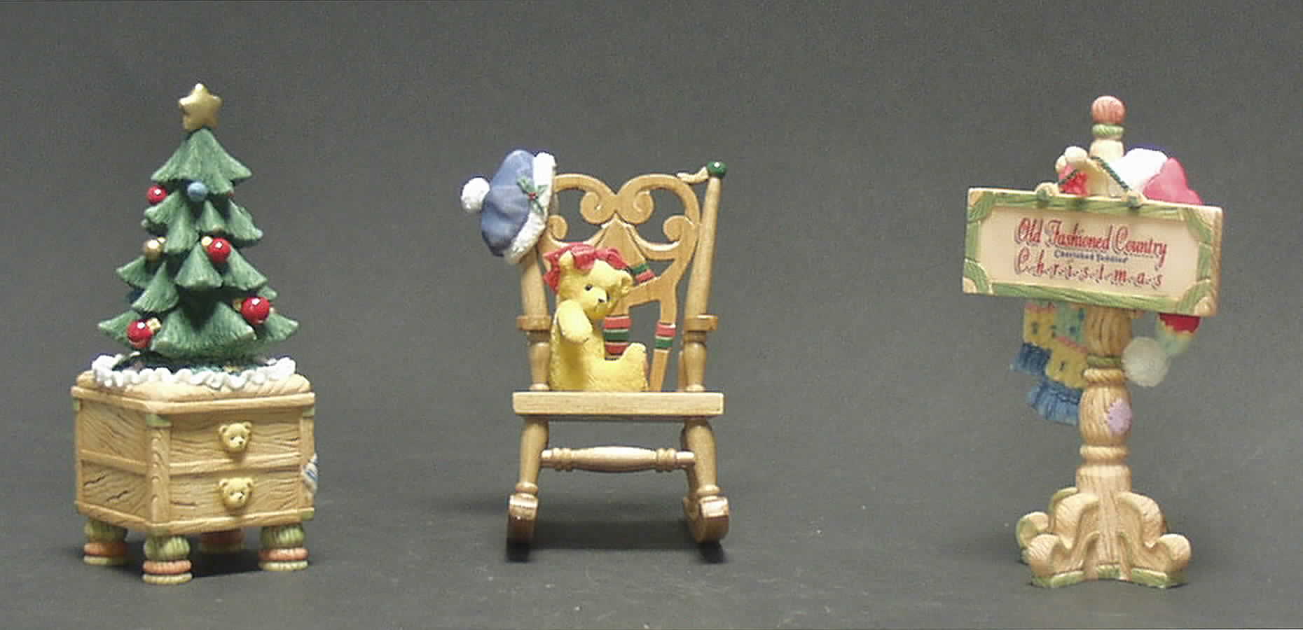 Old Fashioned Country Christmas Country Christmas Accessories-Set Of 3 - Boxed by Enesco-1