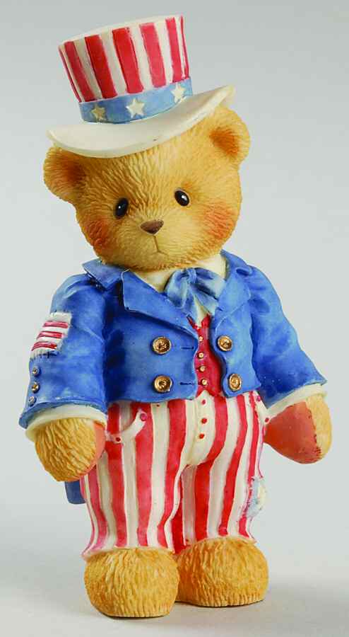 Cherished Teddies Sam-I Want To Be Your Friend-Uncle Sam - No Box by Enesco-1
