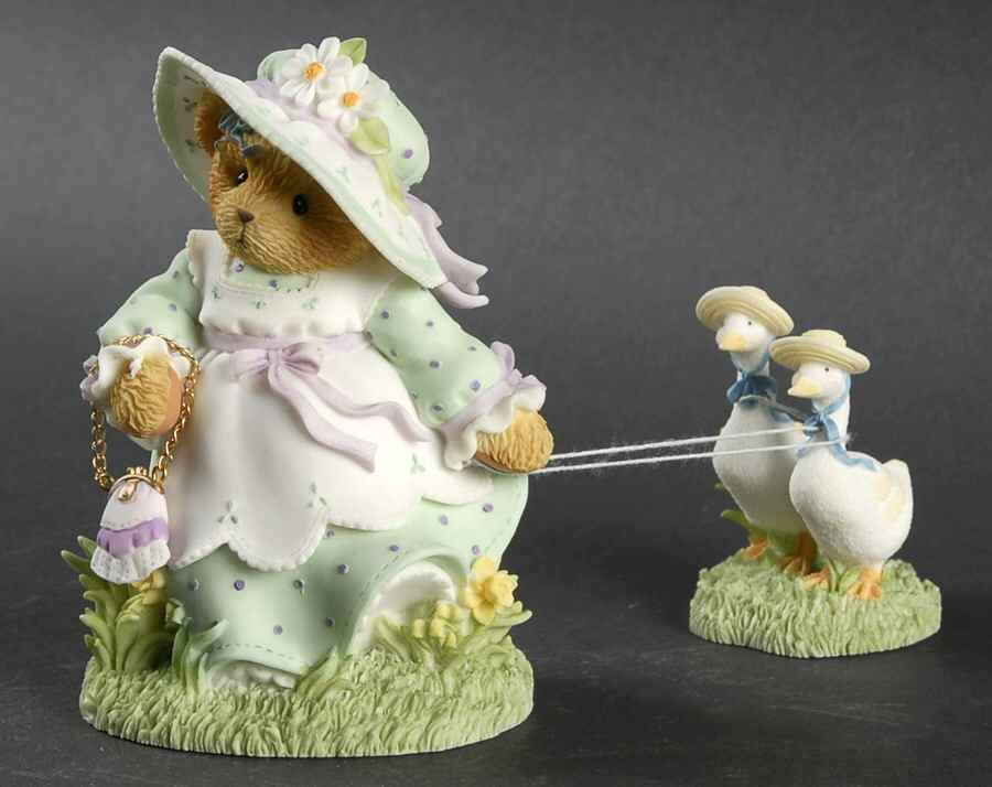 Cherished Teddies Rosalind With Geese - Boxed by Enesco-1