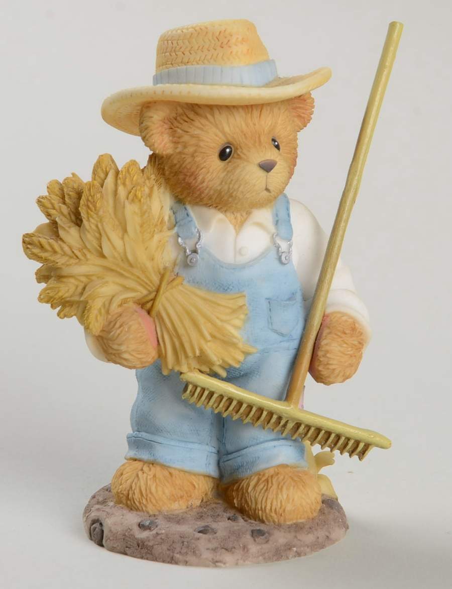 Cherished Teddies Chester-Harvest Everything You Can Out  - No Box by Enesco-1