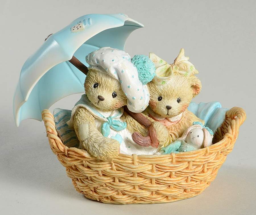 Cherished Teddies Beth And Blossom-Friends Are Never Far  - Bx295 With Box by Enesco-1