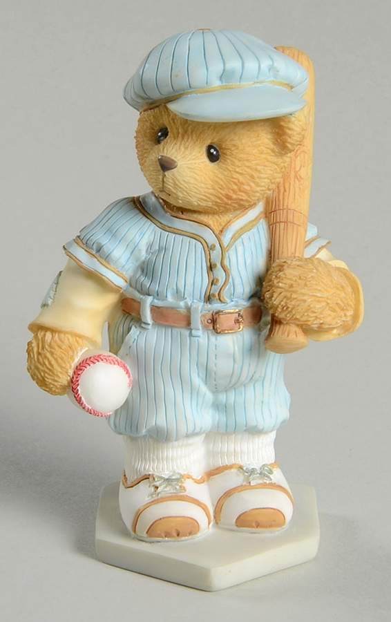 Cherished Teddies Lou-Take Me Out To The Ball Game - With Box by Enesco-1
