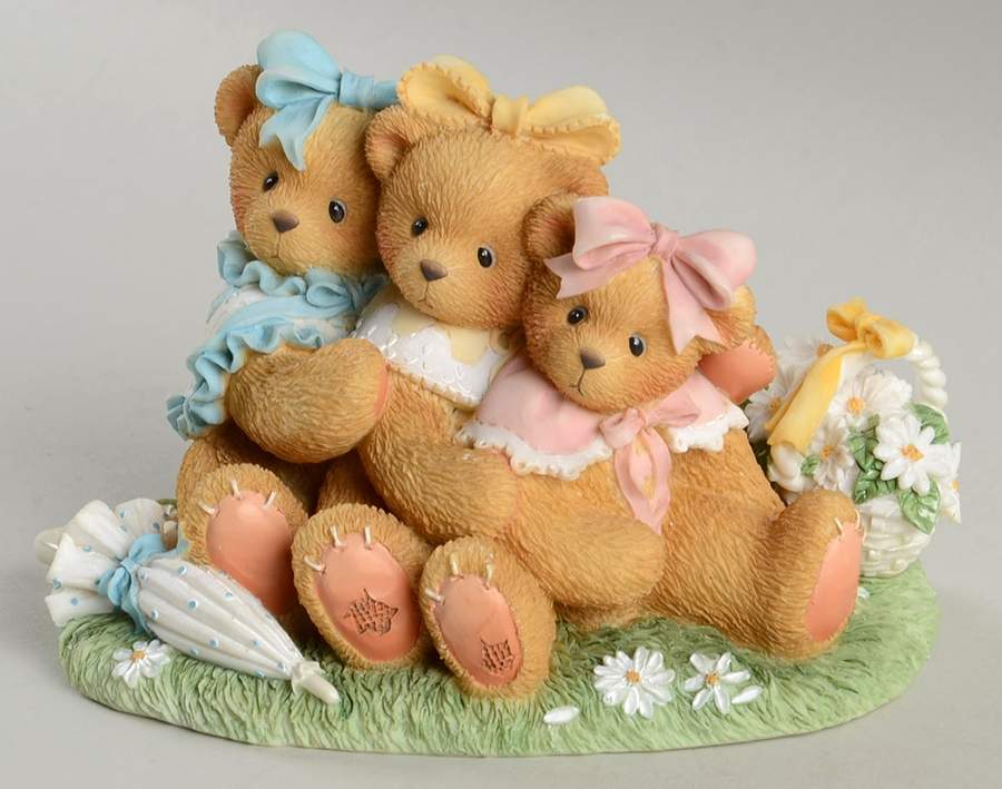 Cherished Teddies Danielle, Sabrina & Tiffany-We're Three  - With Box Bx362 by Enesco-1