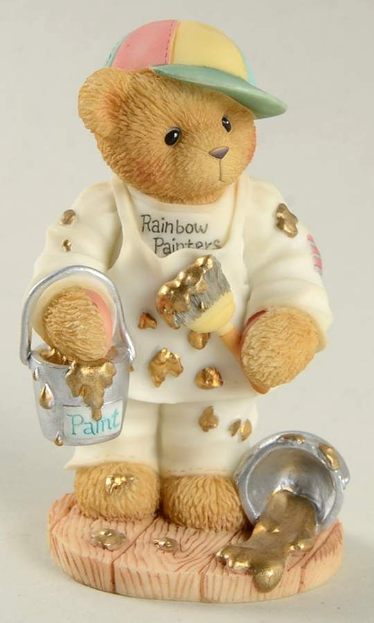 Cherished Teddies Bear Business Anthony-Friendship Is A Work Of Art - With Box by Enesco-1
