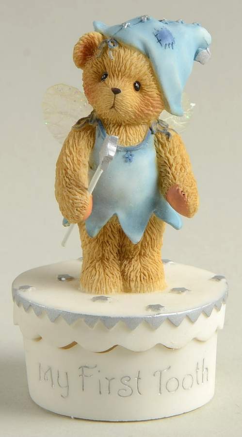 Cherished Teddies Tooth Fairy-Covered Box - No Box by Enesco-1