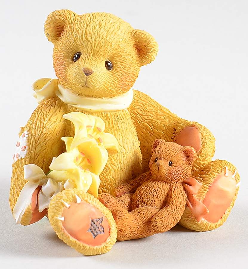 Blossoms of Friendship-Cherished Teddies Lily-Lilies Bloom With Petals Of Hope - Boxed by Enesco-1