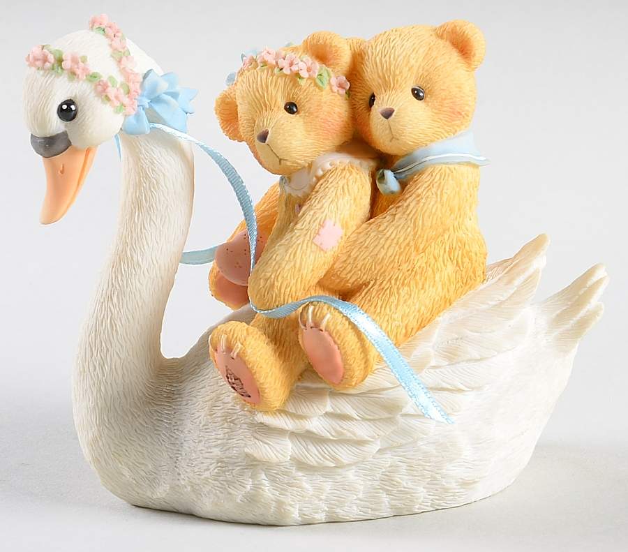 Cherished Teddies Valentine's Matt & Vicki- Love Is The Best Thing Two - No Box by Enesco-1