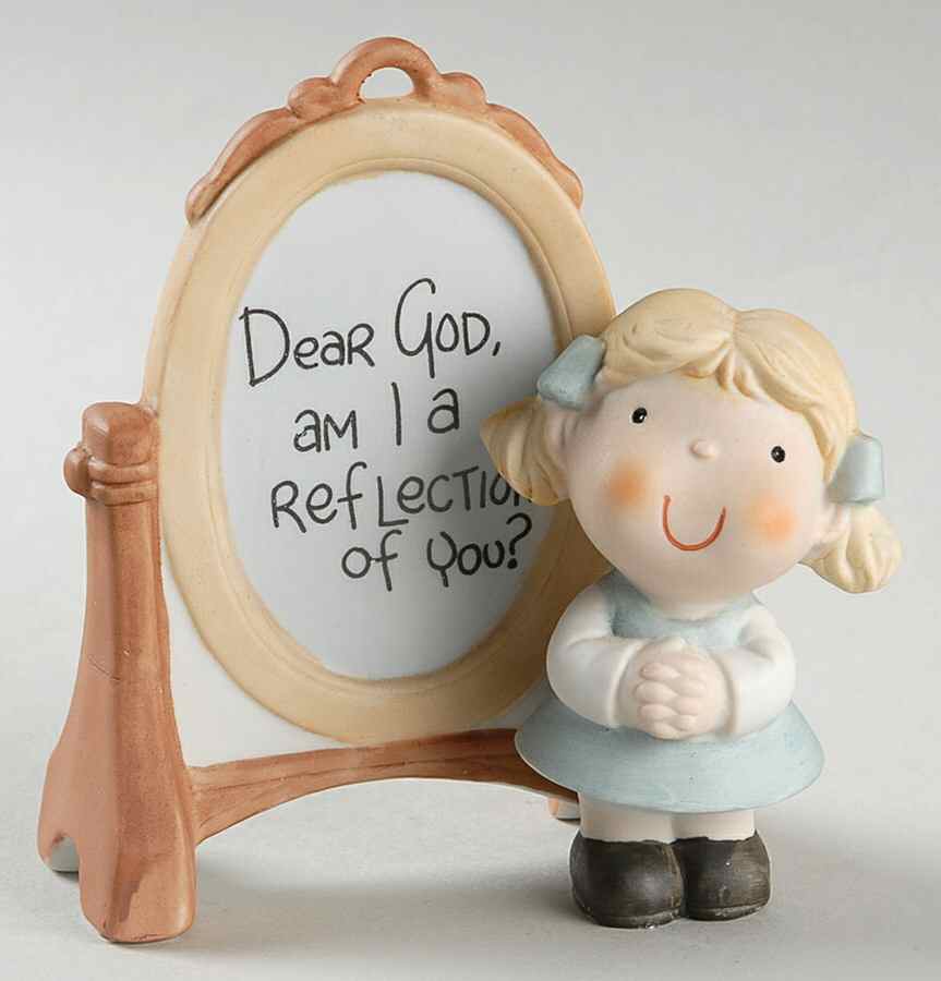 Dear God Kids Girl-Am I A Reflection Of You? - No Box by Enesco-1
