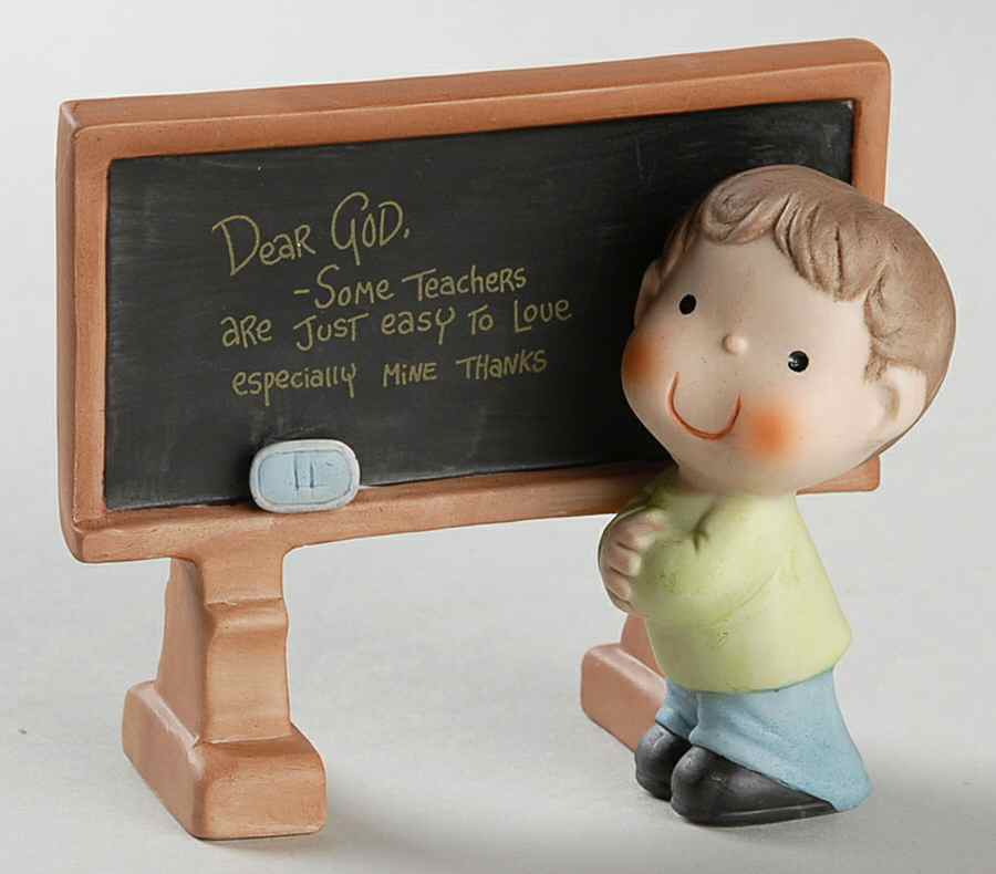 Dear God Kids Boy-Some Teachers Are Just Easy To Love - No Box by Enesco-1