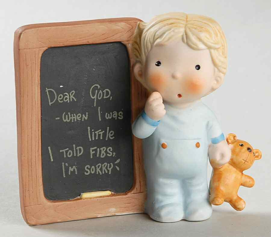 Dear God Kids Boy-I Told Fibs - Boxed by Enesco-1
