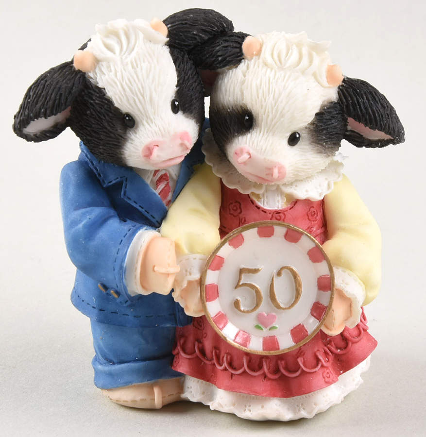 Mary's Moo Moos They Lived Happily Heifer After - No Box by Enesco-1