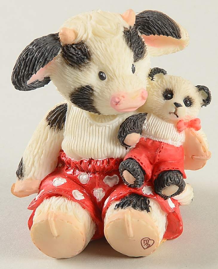 Mary's Moo Moos Luv-A-Bull-Kiss A Bull With Teddy - Boxed by Enesco-1