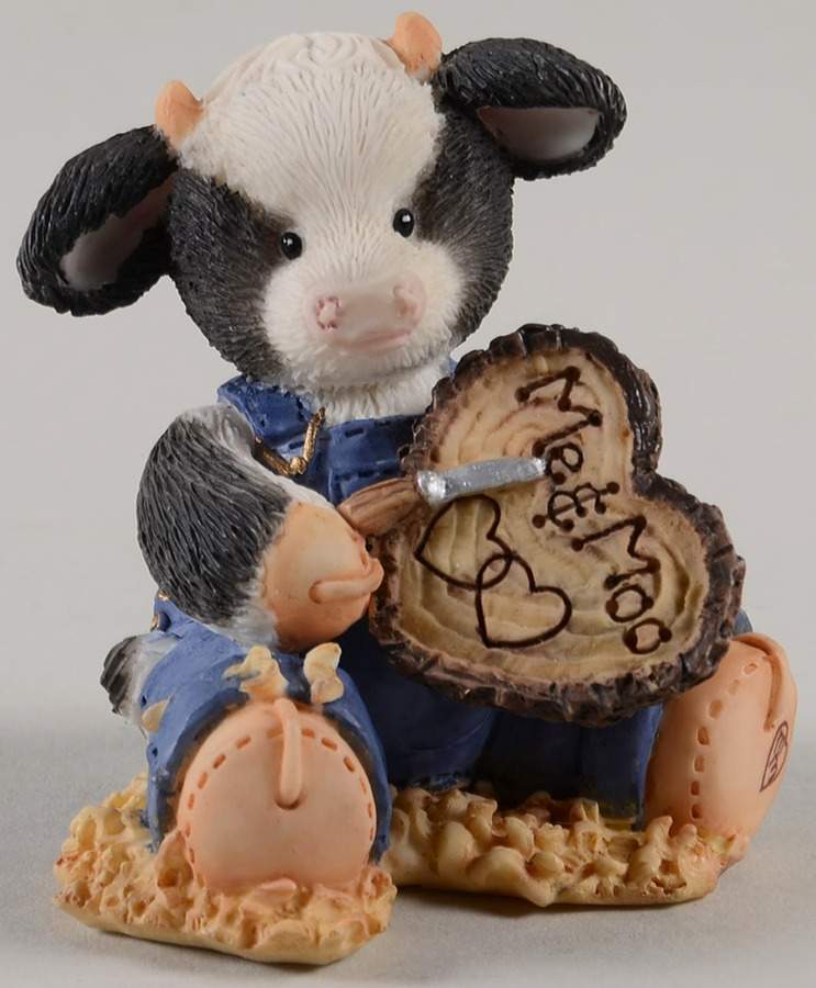 Mary's Moo Moos Moo Carved A Place In My Heart - Boxed by Enesco-1
