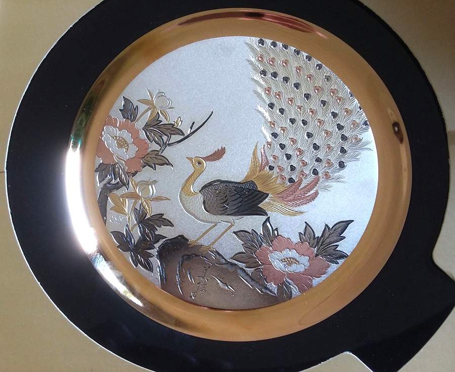 Imperial Chokin Peacock Black Rim - Boxed by Expressive Designs-1