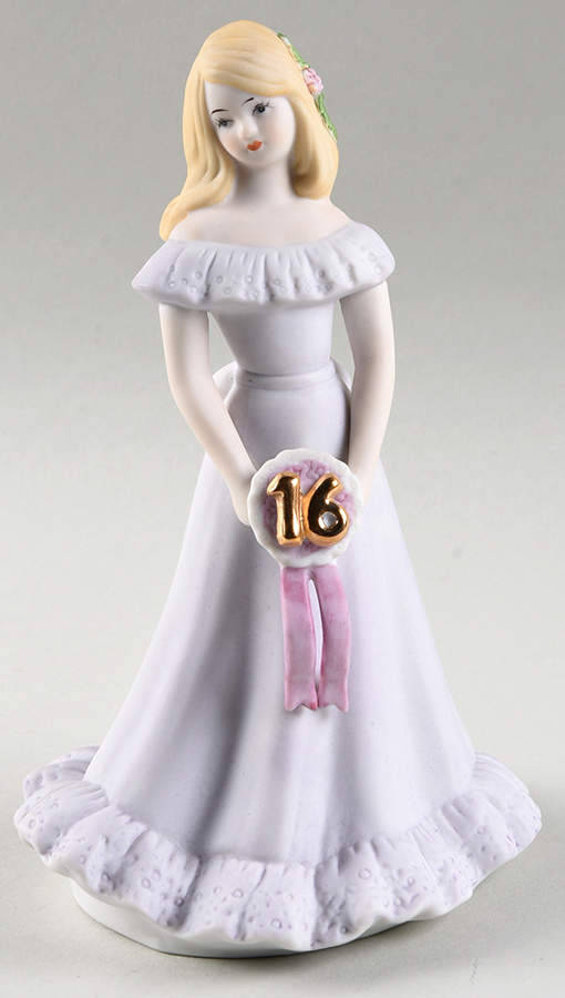 Growing Up Girls 16th Birthday-Blonde - No Box by Enesco-1