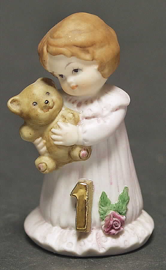 Growing Up Girls 1st Birthday-Brunette - No Box by Enesco-1
