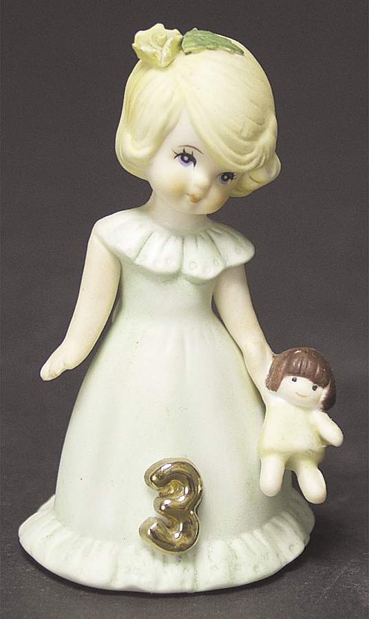 Growing Up Girls 3rd Birthday-Blonde - No Box by Enesco-1