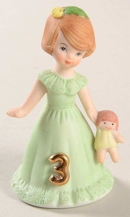Growing Up Girls 3rd Birthday-Brunette - No Box by Enesco-1