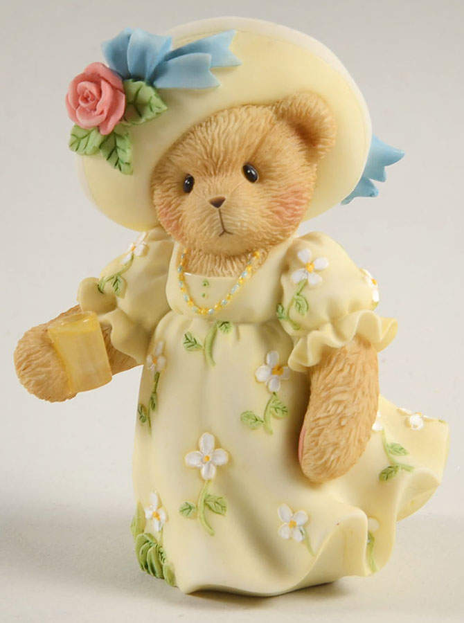 Cherished Teddies Collector Club Figures Name Your Own Girl W/ Lemonade - Boxed by Enesco-1