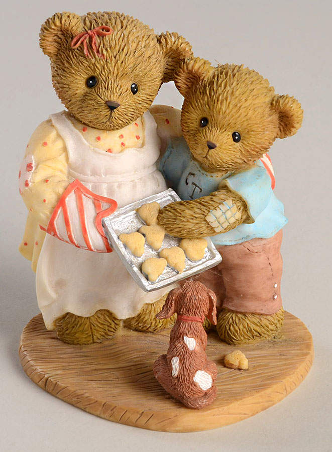 Cherished Teddies Collector Club Figures Courtney, Cameron & Spot - Boxed by Enesco-1