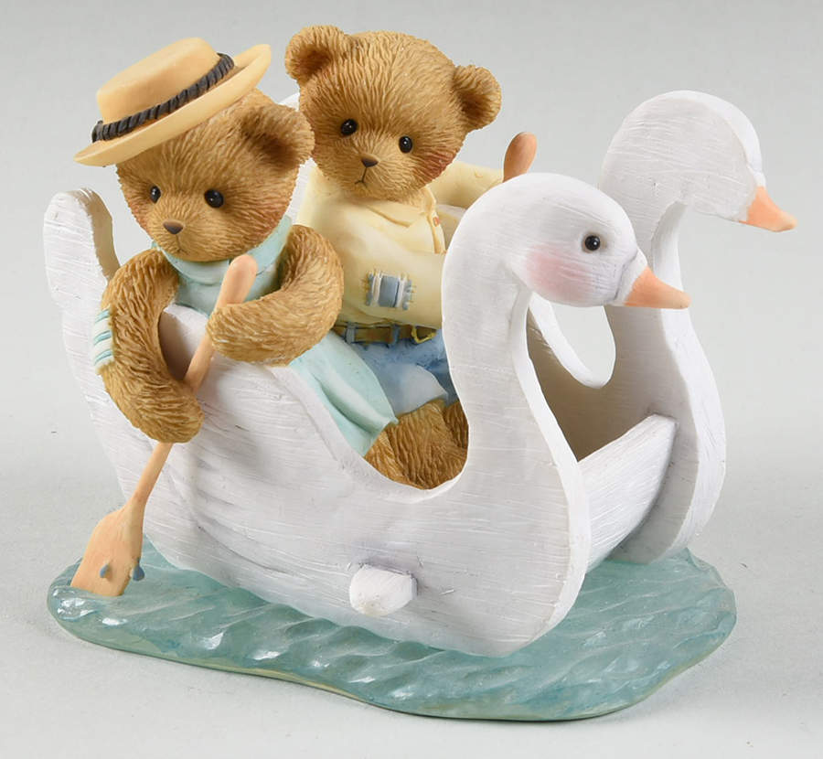 Cherished Teddies Collector Club Figures Agnes & Tom - Boxed by Enesco-1