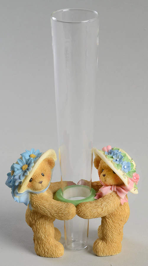 Cherished Teddies Collector Club Figures Club Exclusive Vase - No Box by Enesco-1