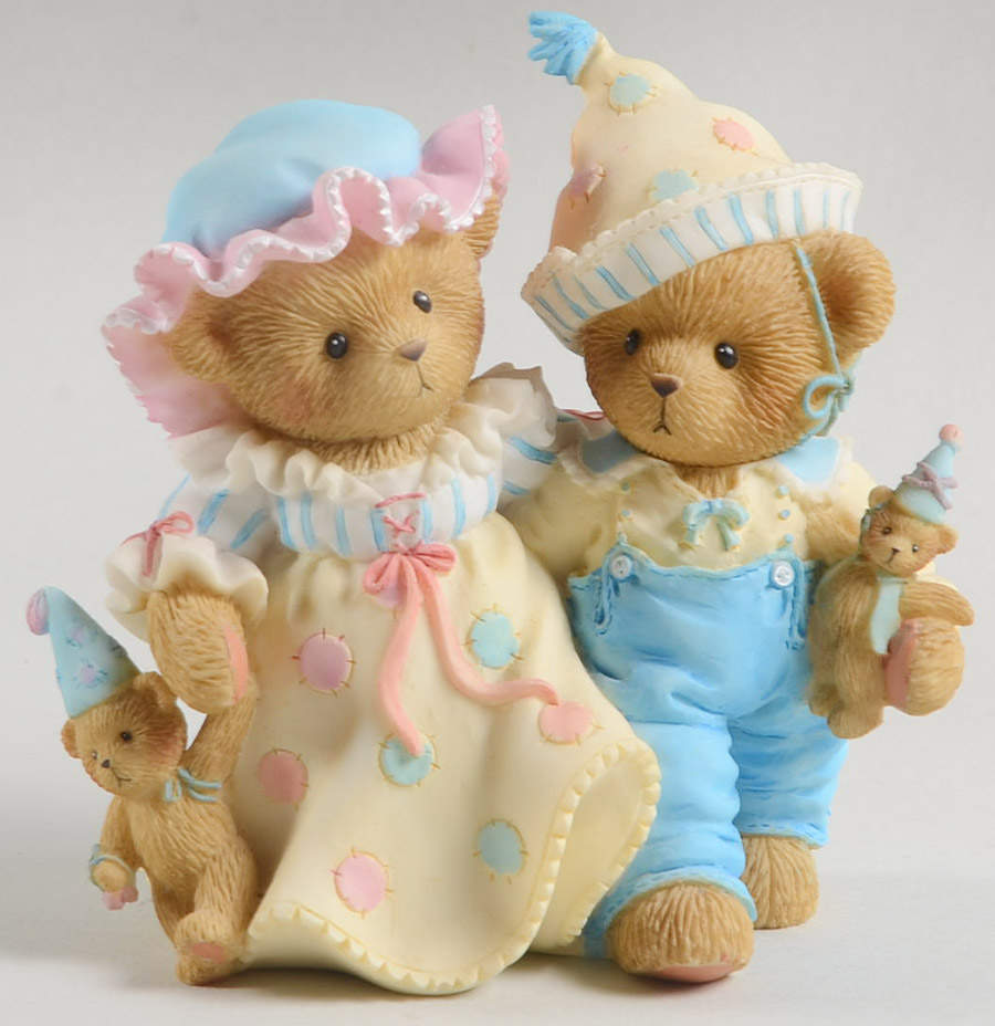 Cherished Teddies Collector Club Figures Jean And Hubert - No Box by Enesco-1