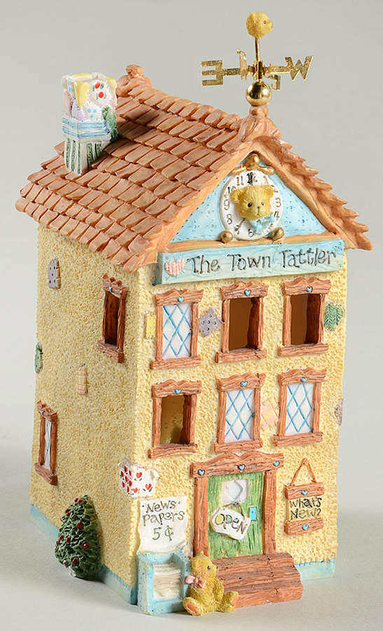 Cherished Teddies Collector Club Figures Teddie Bear Town Tattler - No Box by Enesco-1