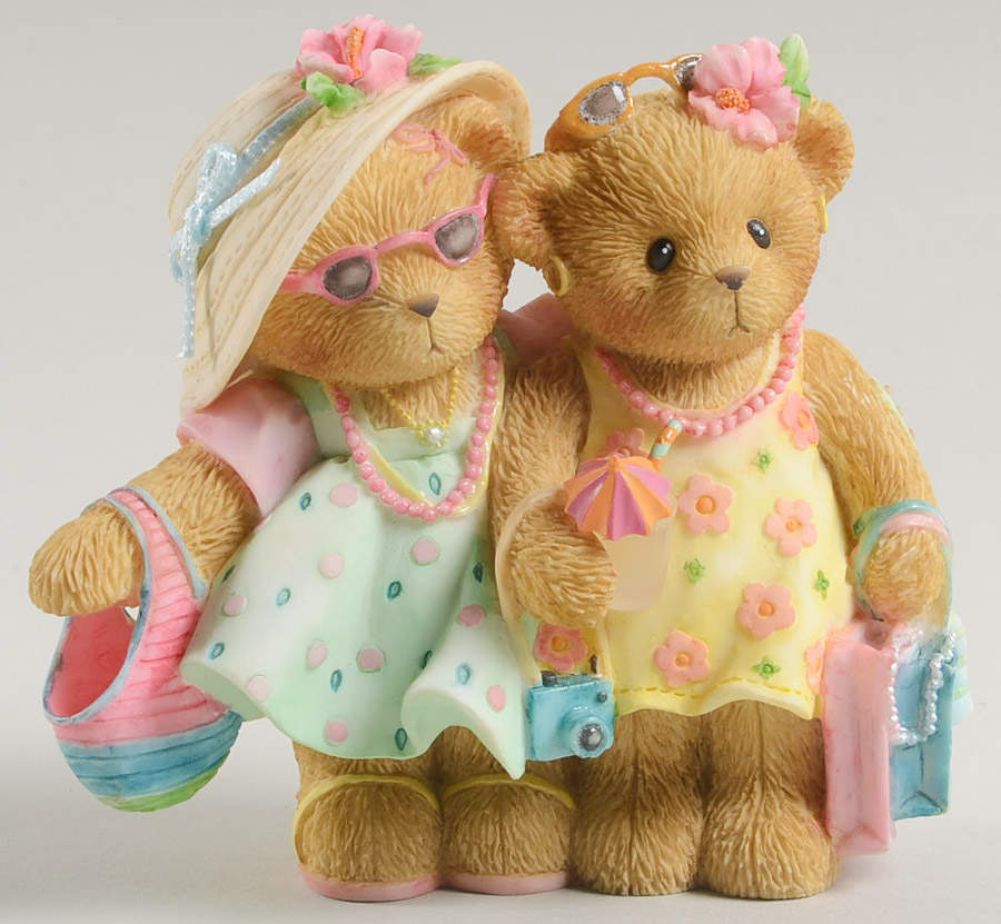 Cherished Teddies Collector Club Figures Roslyn & Adele Setting Sail 2006 Cruise - No Box by Enesco-1
