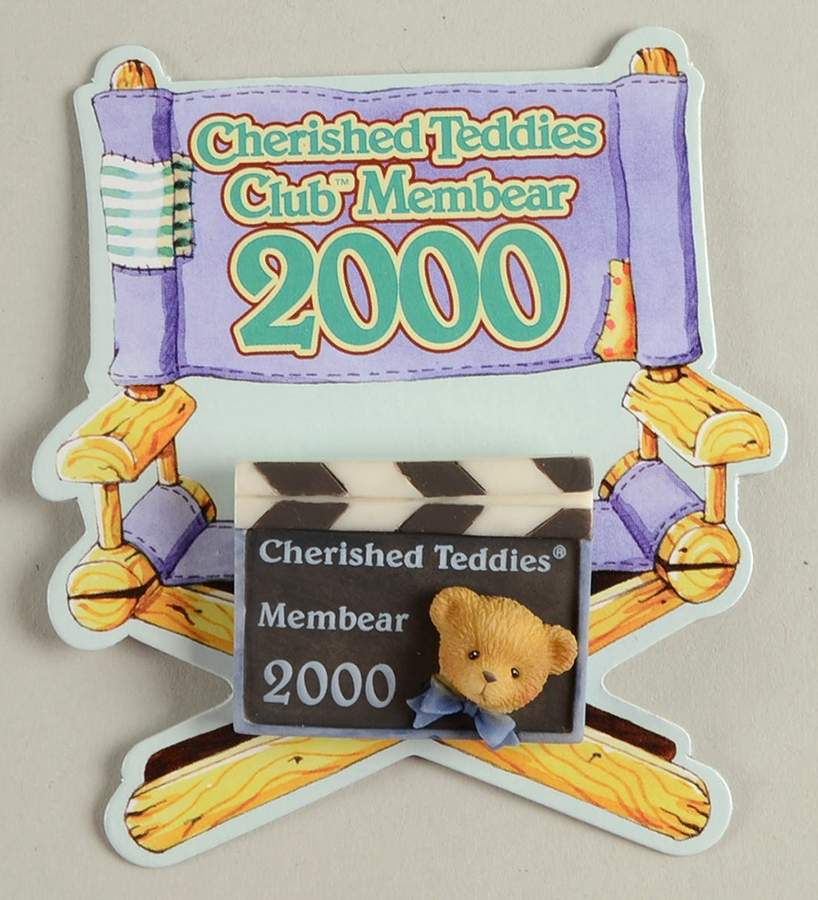 Cherished Teddies Collector Club Figures Club Membership Pin-2000 - No Box by Enesco-1