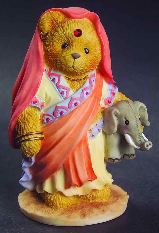 Across the Seas-Cherished Teddies Rajul-India - No Box by Enesco-1