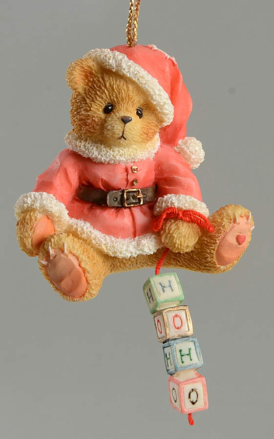 Holiday Dangling Blocks-Cherised Teddies Ho Ho Blocks-Ornament - Boxed by Enesco-1
