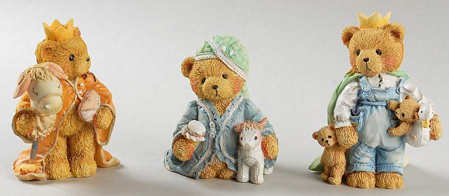 Cherished Teddies Nativity Three Kings-Boxed Set - Boxed by Enesco-1